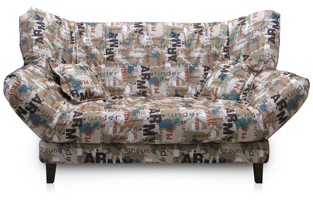 Самурай - функциональный диван с механизмами клик-кляк. На фото опоры 14 см.